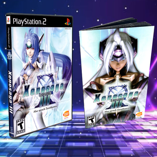 Xenosaga Episode 3 Cover Art + Manual + PS2 Style Case