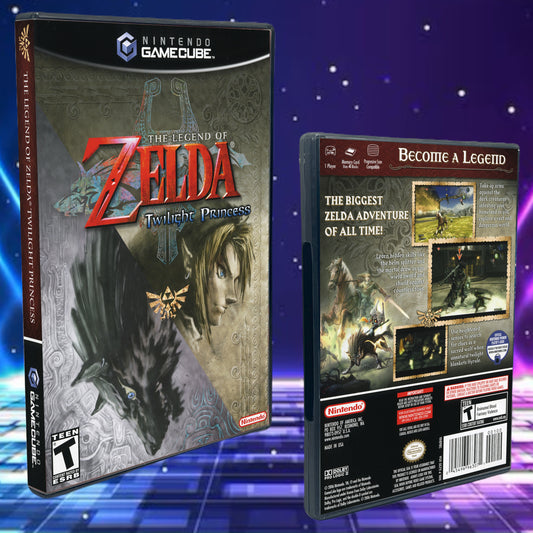 Zelda Twilight Princess GameCube Custom Cover Art